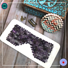 Load image into Gallery viewer, Anti-aging Hand-woven Amethyst Eye Mask - Harness Merece by GTG